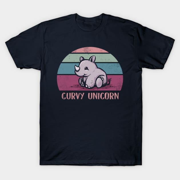 Curvy Unicorn T-Shirt by kg07_shirts